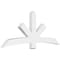 Ekena Millwork Alberta Architectural Grade PVC Gable Bracket, 84"W x 35"H x 4"D x 6"F, 10/12 Pitch GBP084X35X0406ALB00 - alternate 1